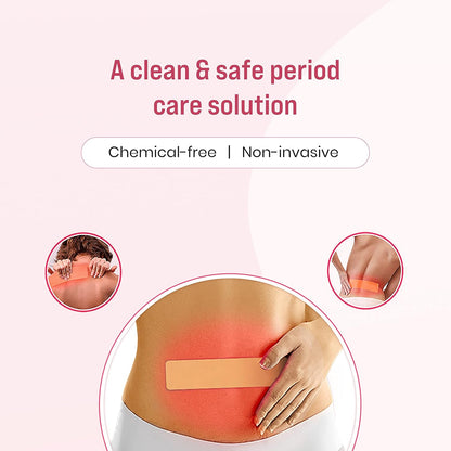 لصقات سيرونا العشبية لتخفيف آلام الدورة الشهرية | 100٪ طبيعية مع زيوت عطرية لتخفيف آلام الدورة الشهرية على الفور | لصقات باردة بدون مواد كيميائية فعالة وبدون آثار جانبية (عبوة من 5 قطع)