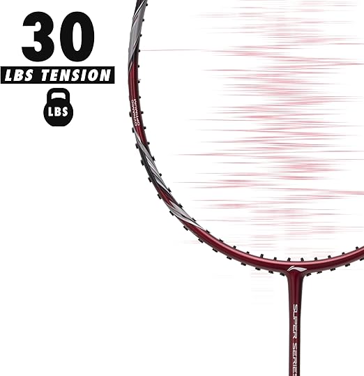 Li-Ning Super 900 مضرب تنس الريشة مع غطاء كامل مجاني