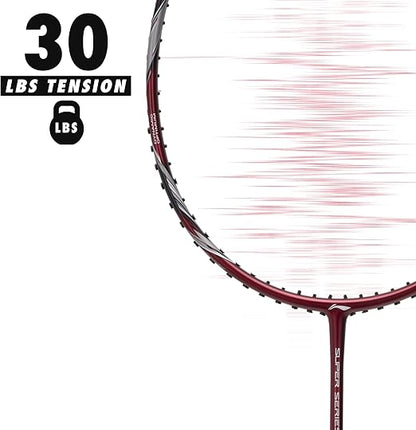 Li-Ning Super 900 مضرب تنس الريشة مع غطاء كامل مجاني