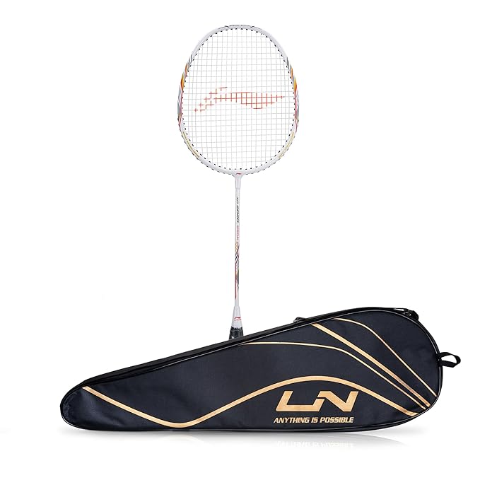 Li-Ning XP 2020 مضرب تنس الريشة إصدار خاص (AYPQ154-5) (أبيض) مع غطاء رأس مجاني (مجموعة من قطعة واحدة)