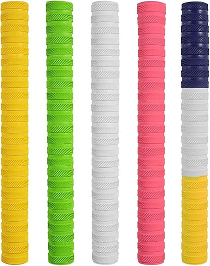 DSC Chevron Ring Cricket Bat Grip - Complete (White)