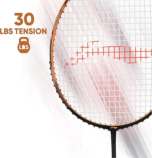 Li-Ning Ignite 7 Superlite مضرب تنس عالي السرعة بغطاء كامل من ألياف الكربون