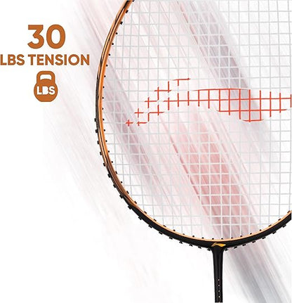 Li-Ning Ignite 7 Superlite مضرب تنس عالي السرعة بغطاء كامل من ألياف الكربون