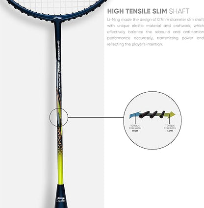 Li-Ning G-Force 3800 Superlite مضرب تنس الريشة من ألياف الكربون