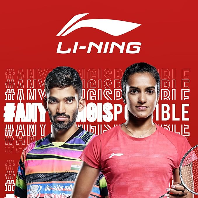 Li-Ning Mega Power مضرب تنس الريشة مع إطار Smash Power مع غطاء كامل مجاني