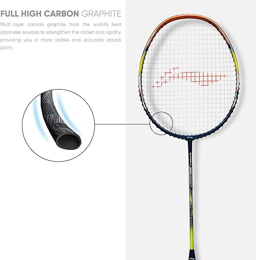 Li-Ning G-Force 3800 Superlite مضرب تنس الريشة من ألياف الكربون