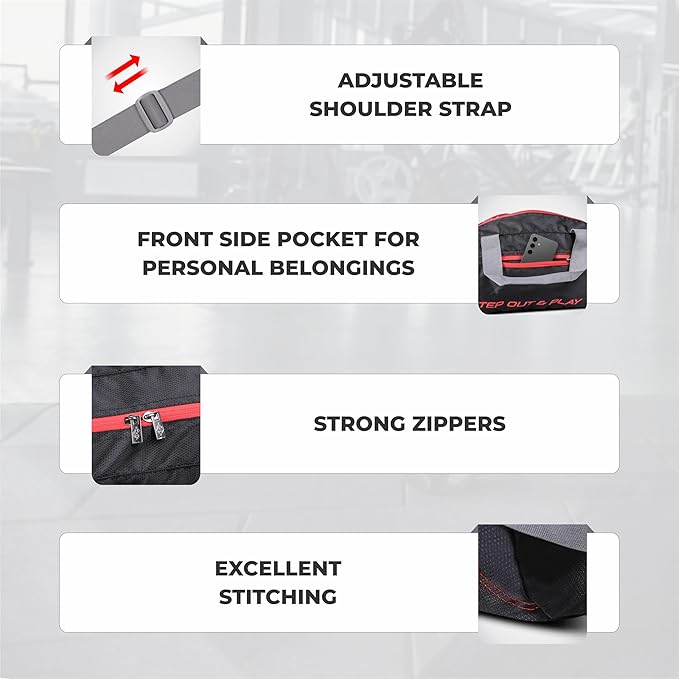 NIVIA حقائب رياضية دائرية/حقيبة كتف قابلة للتعديل