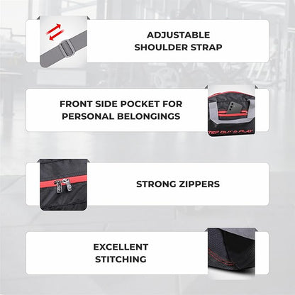 NIVIA حقائب رياضية دائرية/حقيبة كتف قابلة للتعديل