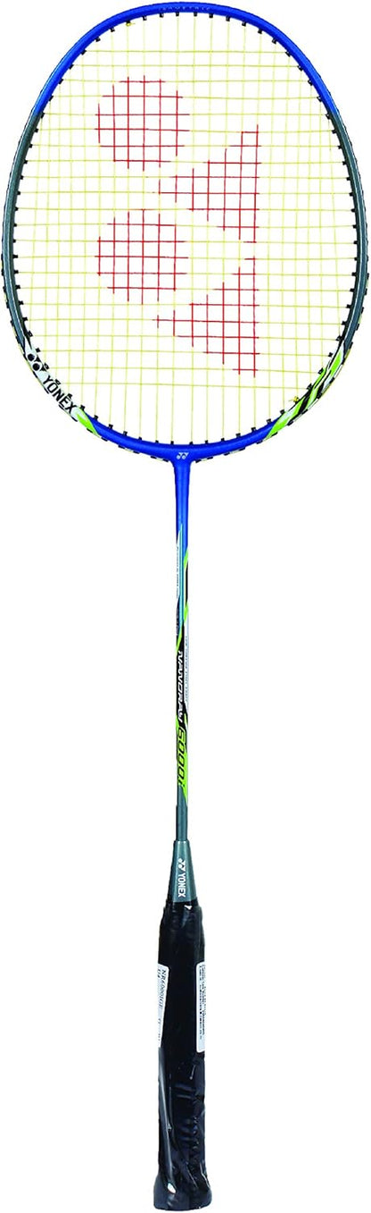 Yonex  NanoRay 6000I G4 مضرب تنس الريشة المصنوع من أوتار من الألومنيوم مع غطاء كامل للمضرب (أحمر) | لاعبون متوسطون | 92 جرام | أقصى شد للأوتار - 24 رطلاً