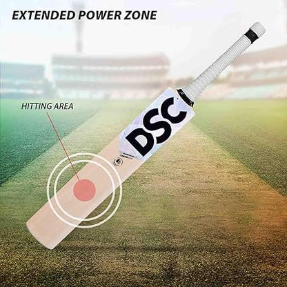 DSC Condor Scud مضرب كريكيت من جلد الصفصاف من كشمير | للرجال والأولاد | خفيف الوزن | جاهز للعب