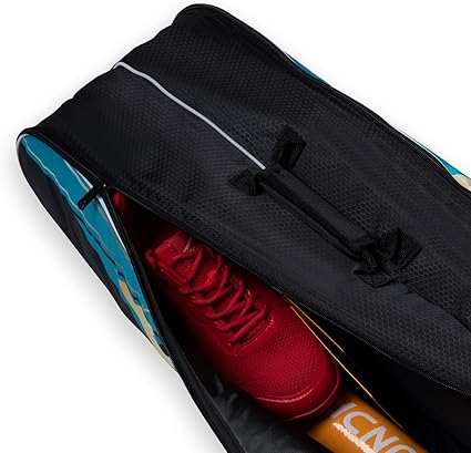 HUNDRED Court Vertex حقيبة أدوات ذات حجرة مزدوجة مع جيب جانبي (حقيبة أدوات 6 في 1)