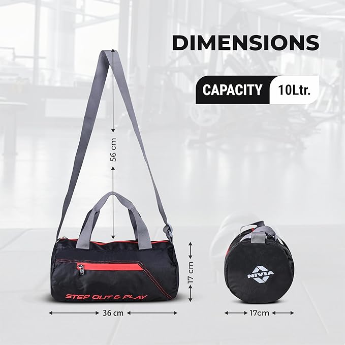 NIVIA حقائب رياضية دائرية/حقيبة كتف قابلة للتعديل