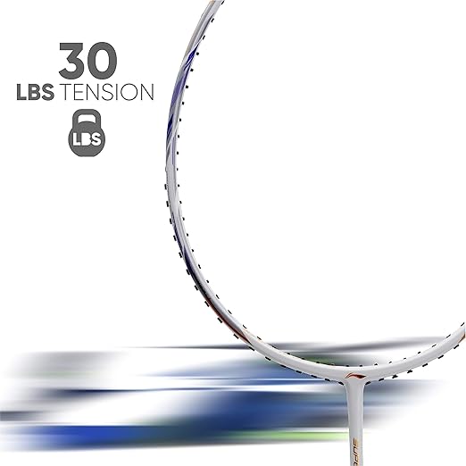 Li-Ning G-Force Superlite Max 9 مضرب تنس الريشة غير مضغوط من الكربون والجرافيت مع غطاء مضرب كامل