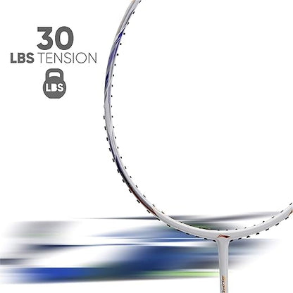 Li-Ning G-Force Superlite Max 9 مضرب تنس الريشة غير مضغوط من الكربون والجرافيت مع غطاء مضرب كامل