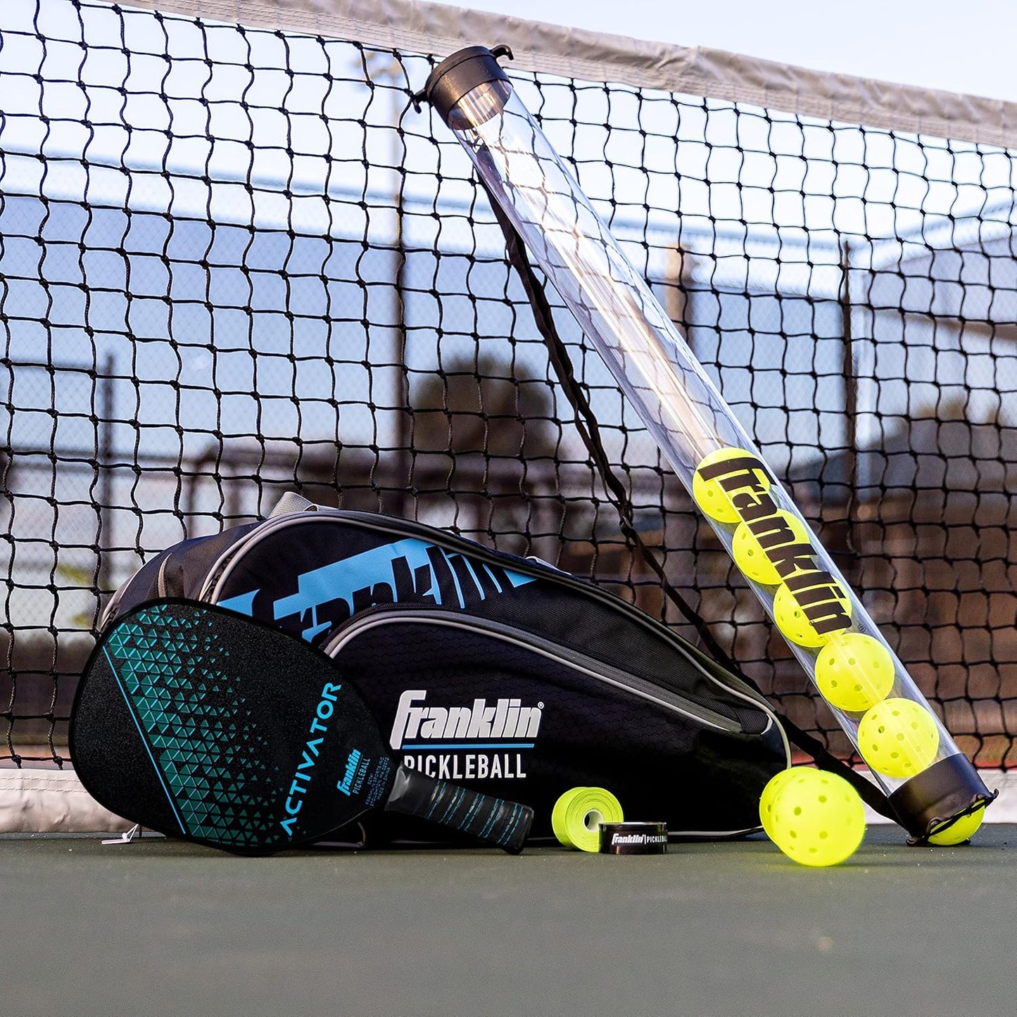 Franklin Sports Pickleball Paddle and Ball Set - Wooden Pickleball Rackets + Pickleballs - Activator - USA Pickleball (USAPA) Approved

