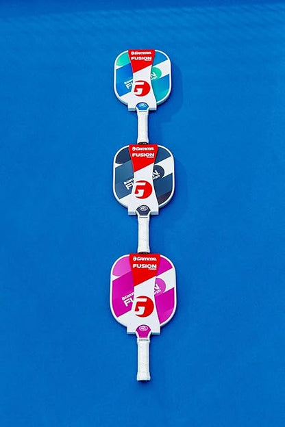 GAMMA Fusion Power Pickleball Paddle, 8.25-Inch Wide Fiberglass Surface Maximizes Hit Potential for All Skill Levels
