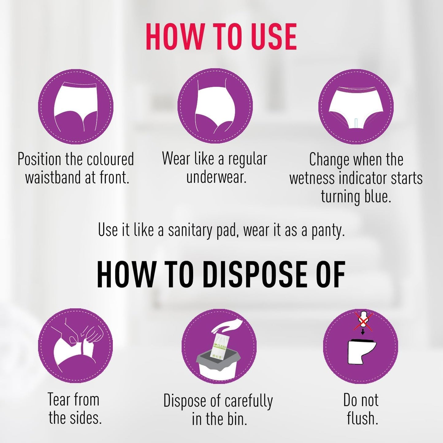 سراويل داخلية للفتيات والنساء من Sirona  عبوة من 5 قطع  تغطية 360 درجة لفترات حيض خالية من التوتر | حماية من التسرب في حالات التدفق الغزير | خالية من الطفح الجلدي | فائقة الامتصاص ومريحة عند الارتداء