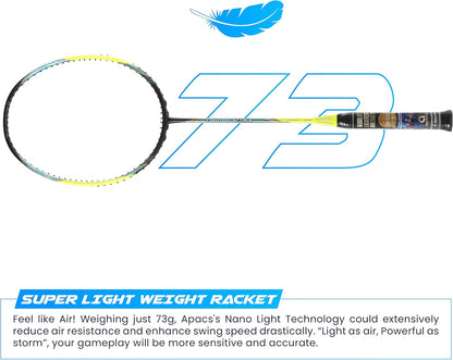 مضرب كرة الريشة APACS Counter Attack Unstrung (أزرق داكن/أصفر مطفي)