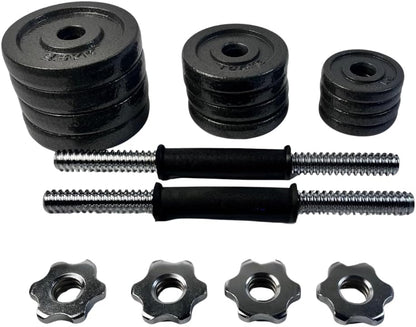 Endless Adjustable Dumbbell Set With Dumbbell Rods and Box | Material: Cast Iron | Fitness, Strength Training, Body Building, Home Workout and Weight Lifting Equipments
