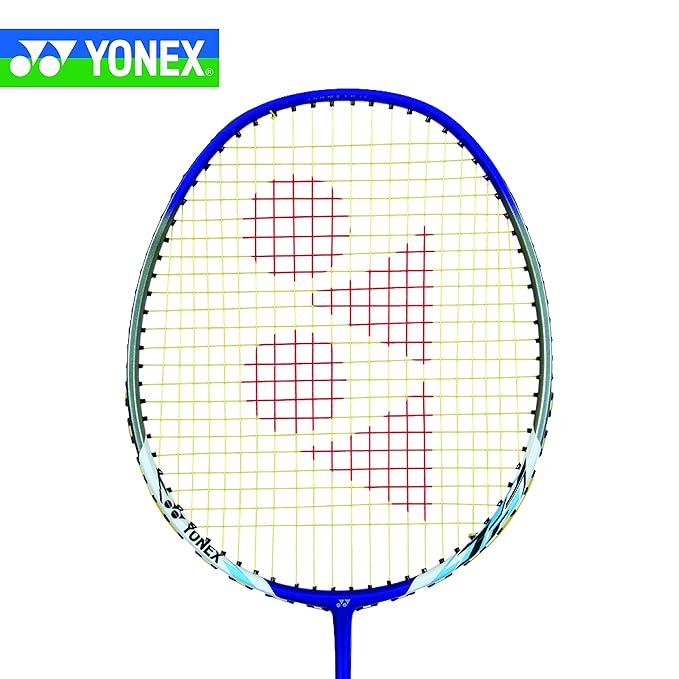 Yonex NanoRay 7000I مضرب تنس الريشة G4-2U من الألومنيوم مع غطاء كامل (أزرق) عبوة من قطعة واحدة