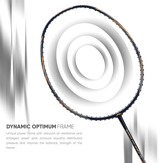 Li-Ning G-Force Superlite Max 9 مضرب تنس الريشة غير مضغوط من الكربون والجرافيت مع غطاء مضرب كامل