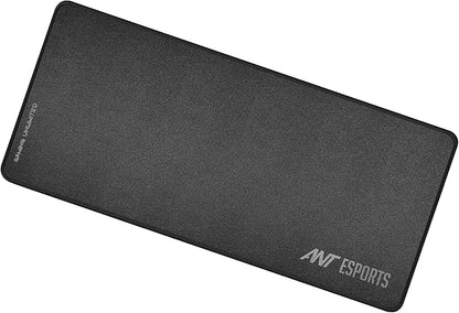 Ant Esports MP290 Gaming Mouse Pad, Large with Stitched Edges, Waterproof and Non-Slip Base for Gaming and Office - Black, Spandex Rubber