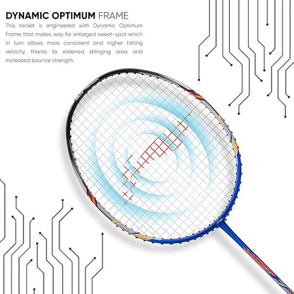 Li-Ning Turbo راكت مصنوع من ألياف الكربون 99 مع غطاء كامل مجاني (84 جرام. 30 رطل)