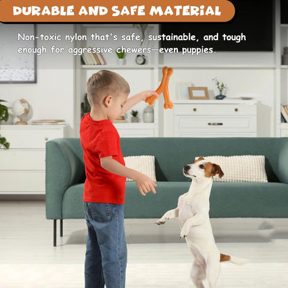 Funfy لعبة مضغ Y-Bone للكلاب - لعبة مضغ متينة من النايلون بنكهة مميزة للكلاب العدوانية، آمنة وغير سامة، العناية بالأسنان للكلاب الصغيرة والمتوسطة