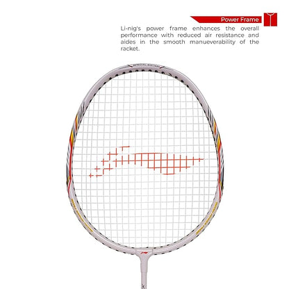 Li-Ning XP 2020 مضرب تنس الريشة إصدار خاص (AYPQ154-5) (أبيض) مع غطاء رأس مجاني (مجموعة من قطعة واحدة)
