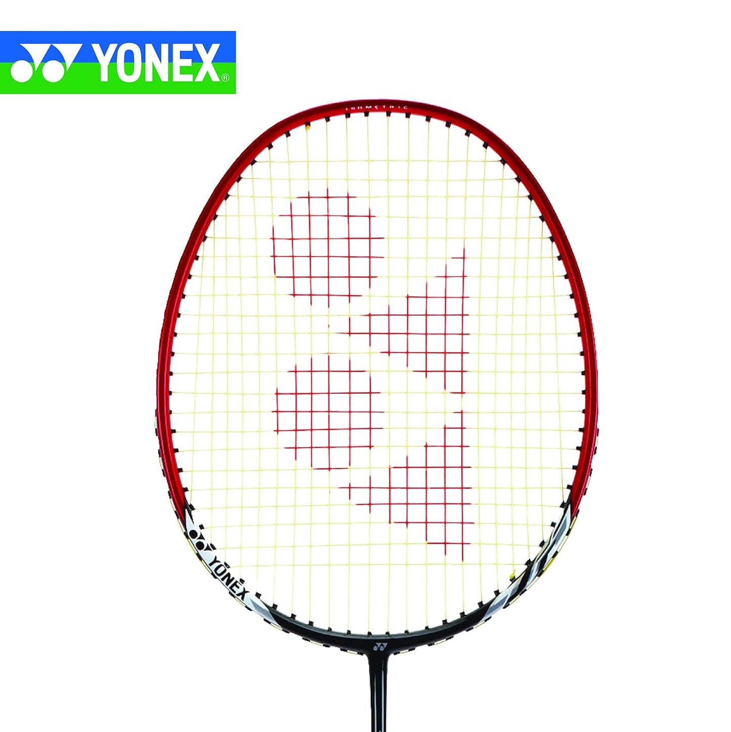 Yonex  NanoRay 6000I G4 مضرب تنس الريشة المصنوع من أوتار من الألومنيوم مع غطاء كامل للمضرب (أحمر) | لاعبون متوسطون | 92 جرام | أقصى شد للأوتار - 24 رطلاً