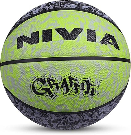 NIVIA Graffiti كرة السلة/المادة: مطاط/مطاط مصبوب/مناسبة لـ: المباريات الداخلية