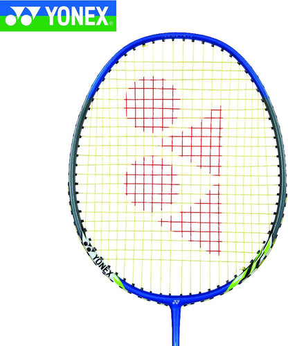 Yonex  NanoRay 6000I G4 مضرب تنس الريشة المصنوع من أوتار من الألومنيوم مع غطاء كامل للمضرب (أحمر) | لاعبون متوسطون | 92 جرام | أقصى شد للأوتار - 24 رطلاً