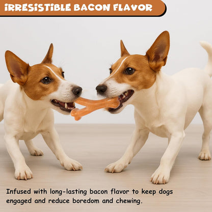 Funfy لعبة مضغ Y-Bone للكلاب - لعبة مضغ متينة من النايلون بنكهة مميزة للكلاب العدوانية، آمنة وغير سامة، العناية بالأسنان للكلاب الصغيرة والمتوسطة