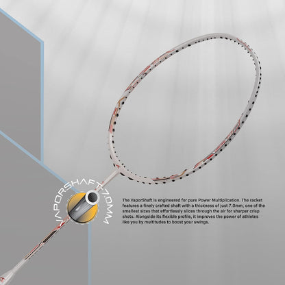 HUNDRED Viper 900 مضرب تنس الريشة من ألياف الكربون مع غطاء مضرب كامل | لاعبون متوسطون | 79 جرام | أقصى شد للوتر - 32 رطلاً