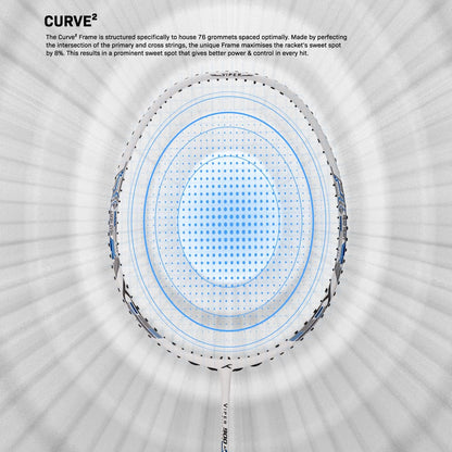 HUNDRED Viper 900 مضرب تنس الريشة من ألياف الكربون مع غطاء مضرب كامل | لاعبون متوسطون | 79 جرام | أقصى شد للوتر - 32 رطلاً