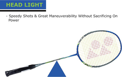 Yonex  NanoRay 6000I G4 مضرب تنس الريشة المصنوع من أوتار من الألومنيوم مع غطاء كامل للمضرب (أحمر) | لاعبون متوسطون | 92 جرام | أقصى شد للأوتار - 24 رطلاً