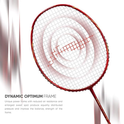 Li-Ning G-Force Superlite Max 9 مضرب تنس الريشة المصنوع من ألياف الكربون والجرافيت مع غطاء كامل للمضرب