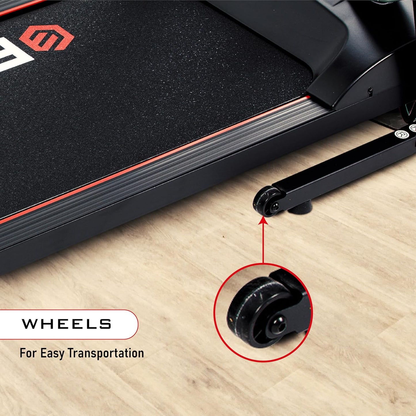 Endless S+ جهاز جري للاستخدام المنزلي مع جهاز تدليك بمحرك تيار مستمر بقوة 2 حصان | أقصى قوة | أقصى وزن 90 كجم وأقصى سرعة 10 كم/ساعة | مساحة جري 410 مم | مع مكبرات صوت | قابل للطي مع ميل يدوي