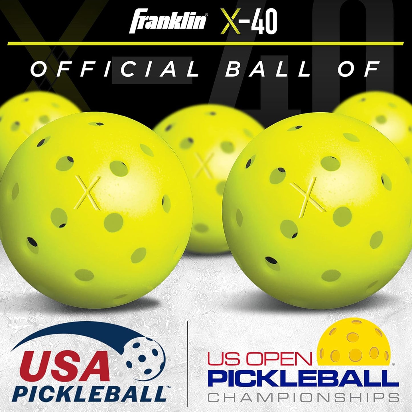 Franklin Sports Pickleball Paddle and Ball Set - Wooden Pickleball Rackets + Pickleballs - Activator - USA Pickleball (USAPA) Approved
