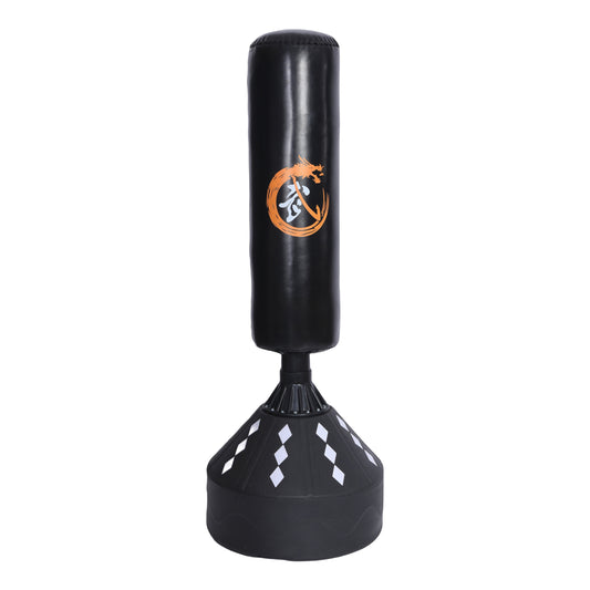 Endless كيس ملاكمة قائم | 6 أقدام | المادة: جلد البولي يوريثان | أكياس ملاكمة كيك بوكسينج لفنون القتال المختلطة، فنون القتال، اللياقة البدنية | معدات ثقيلة | مناسبة للمكتب، صالة الألعاب الرياضية المنزلية | للرجال والنساء