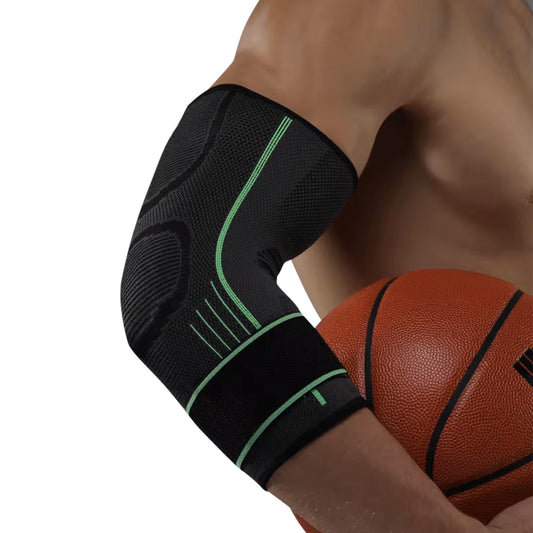 Endless Compression Elbow brace with Adjustable Velcro Strap - 2 Pack | Perfect for Sports, Tennis, Badminton and Other Athletic Activities for Men and Women | Color: Black | Material: Neoprene