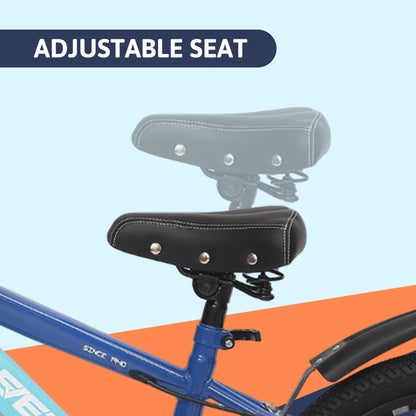 Endless Infinity Blue Carbon Steel Kids cycle with Front and Rear Disc Brakes and Basket | Kids cycle Ages 4-7 | 16" cycle with Training Wheels and Premium Fenders | Kids Bike with 2.125" Wide Tires