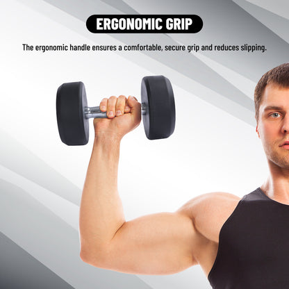 Endless Rubber Bouncy Dumbbells | Material: Iron and Rubber | Perfect for Bodybuilding, Fitness, Weightlifting, Home or Gym Training | for Men and Women