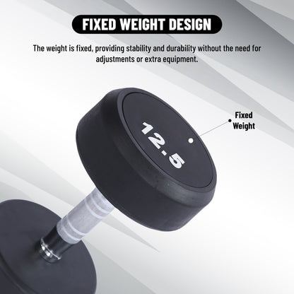 Endless Rubber Bouncy Dumbbells | Material: Iron and Rubber | Perfect for Bodybuilding, Fitness, Weightlifting, Home or Gym Training | for Men and Women