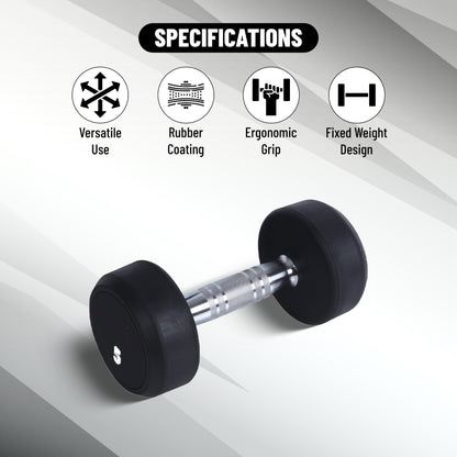 Endless Rubber Bouncy Dumbbells | Material: Iron and Rubber | Perfect for Bodybuilding, Fitness, Weightlifting, Home or Gym Training | for Men and Women