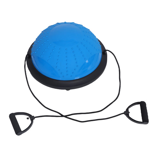 Endless كرة نصف الكرة اليوجا مع أشرطة المقاومة والمضخة |  بلاستيك PVC، ABS | تمرين تدريب التوازن والاستقرار