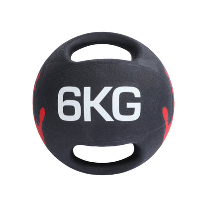 Endless Infinity Double Handle Medicine Ball | Black | Rubber | Core Strengthening, Fitness, Cardio, Home and Gym Workouts | For Men and Women