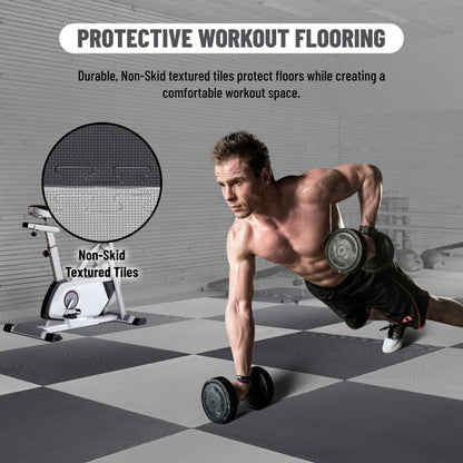 Endless 5 Pack 1" Thick Taekwondo Mats | Material: EVA | with EVA Foam Interlocking Tiles for Exercise, MMA, Gymnastics, Home Gym