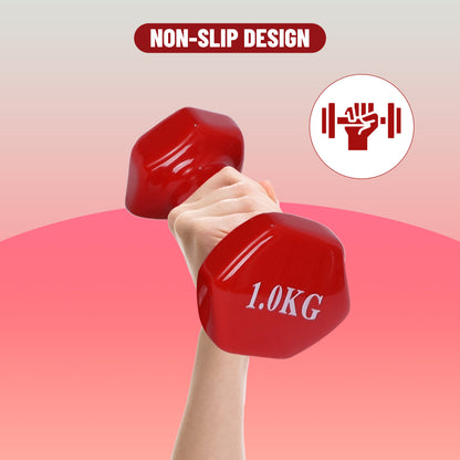 Endless دمبل ثابت مطلي بالفينيل لا نهاية له لتمارين الصالة الرياضية | الخامة: حديد بطبقة من الفينيل | أوزان للنساء والرجال