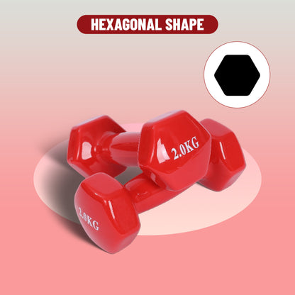 Endless دمبل ثابت مطلي بالفينيل لا نهاية له لتمارين الصالة الرياضية | الخامة: حديد بطبقة من الفينيل | أوزان للنساء والرجال